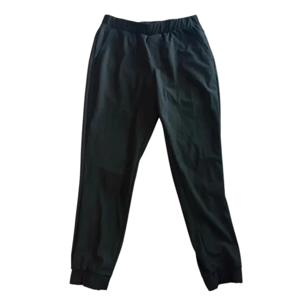 LOT OF 2, Old Navy Active HYBRID JOGGER PANTS Black & Gray PULL-ON POCKETS sz M